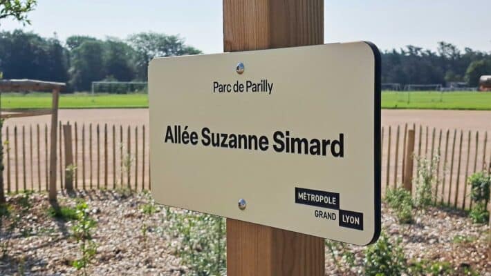 photo of Simard Alley sign