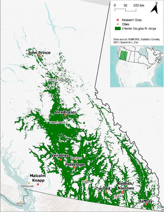 map of sites